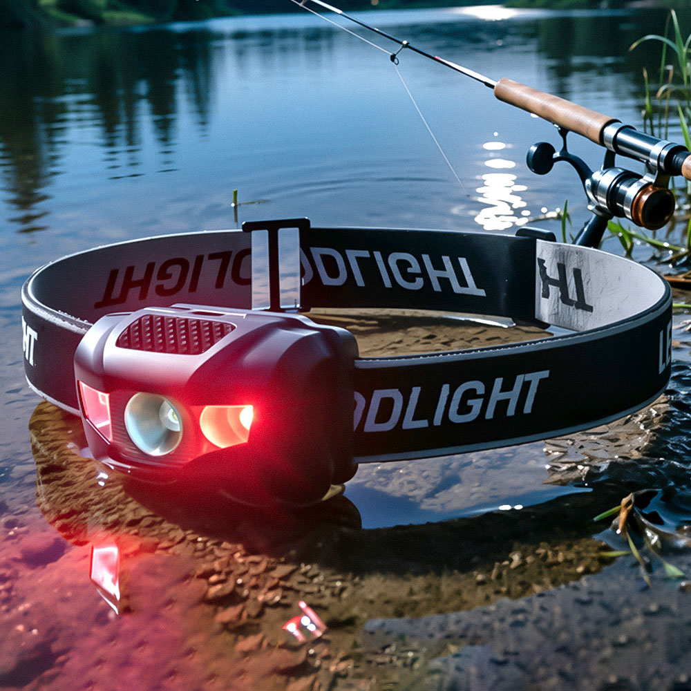 Fish Finder Battery - Najnowsza latarka wędkarska na głowę, 4