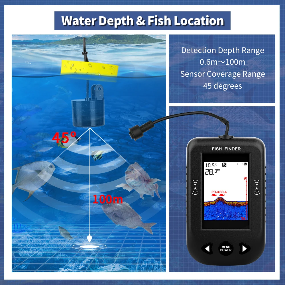 Sonda wędkarska Erchang XF03,  – Fish Finder Transducer recenzja i cena