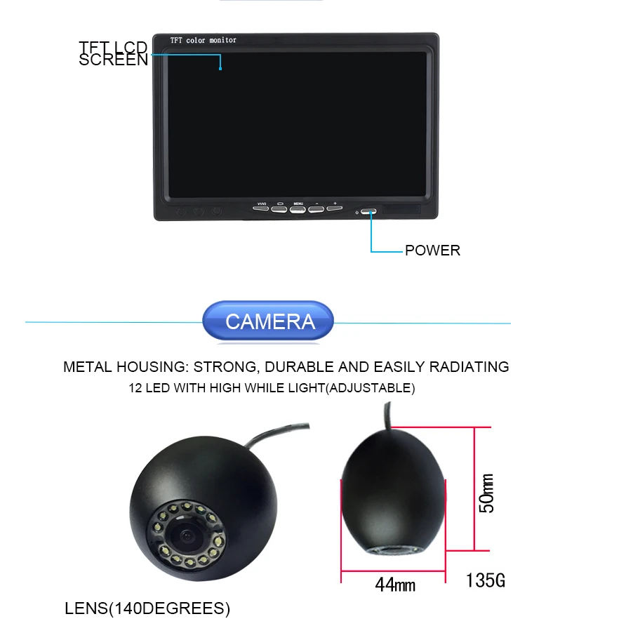 Zestaw kamery podwodnej do węd – Underwater Camera recenzja i cena