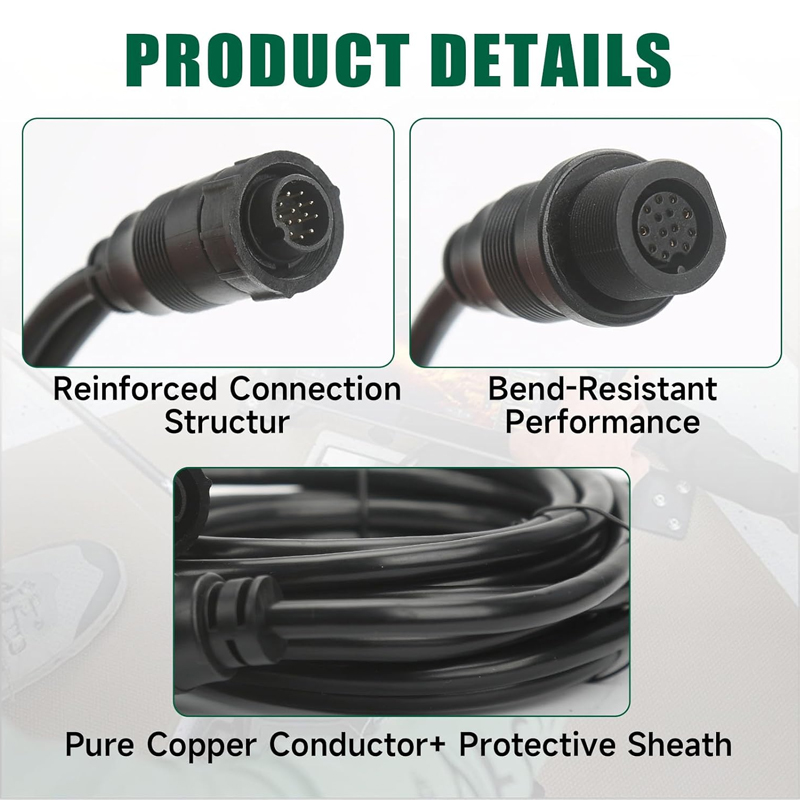 Kabel adapter do echosond 14 M – Fish Finder Transducer recenzja i cena